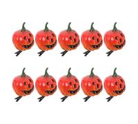 Lurrose 10 fermagli per di Halloween per ragazze, kawaii, a forma di zucca 3D, accessori spettrali per feste, cosplay, decorazioni per, arancioni