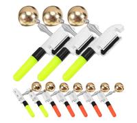 Lurrose 10 Pezzi Bastone Luminose da Pesca Campanello Luce di Allarme per Morso Design Clip in Abs e Rame per Canne da Pesca in Mare