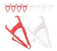 Lurrose 10 Pezzi Calibro per Misurazione Grasso Corporeo in Plastica Leggero e Portatile per Fitness Strumento Preciso per Valutare Spessore Grasso e Bmi