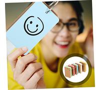Lurrose 10 pezzi Cartoncini Blank per Studenti Flashcards per Apprendimento e Memorizzazione Carta Spessa e Portatile per Scuola e Ufficio con Superficie Liscia e