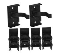 Lurrose 10 Pezzi clip per base da cucina clip per pedana da cucina clip per battiscopa per armadietti calcio in punta di gabinetto pp Nero