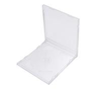 Lurrose 10 pezzi Custodie CD Trasparenti Rigide Doppie Scatole Porta CD Dvd Portable Contenitori Video Media Custodia Doppia per Dischi Dimensioni Compatte per Uso Quotidiano e Regali