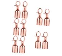 Lurrose 10 pezzi Ganci per Acciaio Inossidabile Ganci per Corda Controllo Folla per Hotel Teatri e Musei Finitura Rosa Elegante e Resistente
