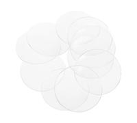 Lurrose 10 Pezzi Lente Convessa 50mm in Pmma, Lente D’ingrandimento per Lettura, Portatile, per Libri e Insetti, per Aula di Scienze e Esperimenti, per Studenti