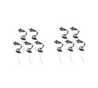 Lurrose 10 pezzi Miniature LED Lampade da Parete per Modellismo Accessori Decorativi per Case Miniatura Luci per Scenari Table Superficie Liscia e Design Realistico per Interni e Progetti