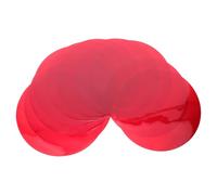 Lurrose 10 Pezzi Pellicola Adesiva Rotonda per Correzione Luce LED Rosso in Pet, Versatile e Autoadesiva, per Illuminazione Ambientale e Decorazione Casa