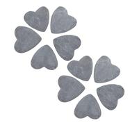 Lurrose 10 Pezzi Pietre da Dipingere Forma di Cuore Sassi Piatti Lisci per Artigianato Creativo Rocce Piccole per Pittura DIY di Pietre Levigate per Decorazioni e Progetti Artistici