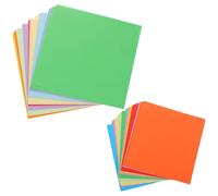 Lurrose 10 sacchetti di carta per origami: carta quadrata per origami per bambini - fogli pieghevoli colorati fronte-retro per progetti fai da te, decorazioni artistiche, decorazioni per le feste in