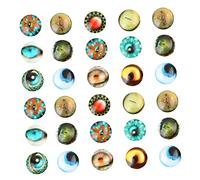 Lurrose 100 Adesivi in con Occhi Rotondi di Animali Materiali per Gioielli Perline Kit per Occhi Rotondi Artigianali