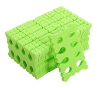 Lurrose 100 Paia Regolatori Monouso a Forma di Cuore per Dita dei Piedi in Spugna Verde, Separatori Protettivi per Valgo e Pedicure, Copri Dita per Allineamento e Sollievo da Pressione,