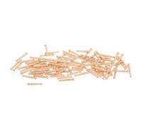 Lurrose 100 perni di ricambio in legno per spazzole per capelli, punte arrotondate, setole in legno naturale per spazzole massaggianti per cuoio capelluto a cuscino e a paletta, 2x0,3x0,3 cm
