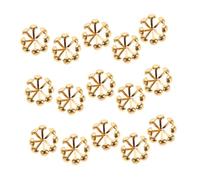 Lurrose 100 Pezzi Fermagli Metallici Rotondi per Fasteners Decorativi per Scrapbooking Progetti Scolastici Versatili e Resistenti per Carta Diverse Spessore