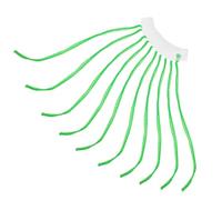 Lurrose 100 Sacchetti a Rete per Verdure e Frutta 40 Cm Verde Etichetta Bianco, Borse Riutilizzabili in Pe Traspirante per Conservazione di Cipolle, Patate e Aglio, Sacchetti Spesa