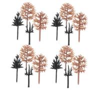 Lurrose 116 Pezzi Miniature Model Trees in Plastic Realistic Mini Artificial Plants For Dioramas Dollhouses Fairy Gardens Table And Model Railway Scenery