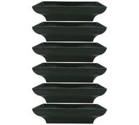 Lurrose 12 basi per composizioni Floreali con spilli - Vassoio Rettangolare Verde per centrotavola con Fiori freschi - Ideale per Decorazioni per Feste e Vacanze 8,66" × 6,7" × 1,97&;