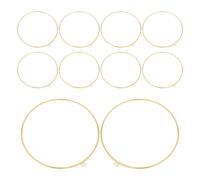 Lurrose 12 Pezzi Anello in Metallo Dorato per Acchiappasogni, Design Apribile, Superficie Lucida, per Decorazioni da Parete e Matrimoni, Cerchio Geometrico in Acciaio Inox e Rame