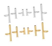 Lurrose 12 Pezzi Connettori per Rame e Oro e Argento Adatti per Trasformare Ciondoli Accessori Versatili per Creazione Gioielli