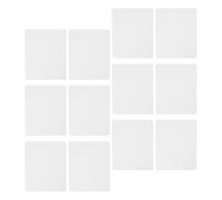 Lurrose 12 Pezzi Tappetino Mouse Bianco per Gaming e Ufficio, in Gomma Resistente All'usura, Funzione Termica per Trasferimento e Personalizzazione Diy, per Studenti e Professionisti