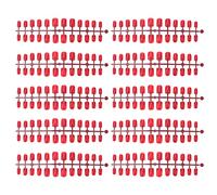 Lurrose 120pcs punte false rosse del chiodo copertura completa breve unghie finte nail art fai da te