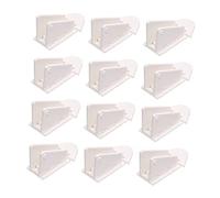 Lurrose 12pezzi Sicurezza Ragazzo Ragazza Serrature Autoadesive Per Porte Scorrevoli Armadi Finestre Blocco Safety Per Porte e Armadietti Facile Apertura Adulti Protezione Antischiacciamen