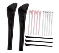 Lurrose 15 pezzi Copri Aste Occhiali Antiscivolo in Flessibile Protezioni per Ganci Orecchie Occhiali da Sole e Lettura Adatti per Sport Ufficio e Uso Quotidiano Nero Trasparente e Rosa
