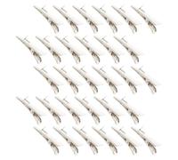 Lurrose 150 Pezzi Morsetti a Coccodrillo in Metallo 4,5 Cm Clip a Molla per Chioma, Portafoto e Lavori Artigianali Fai da Te, Mini Fermagli Resistenti Presa Dentata per Decorazioni