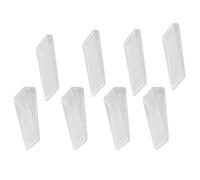 Lurrose 16 Pezzi Cunei Trasparenti per Mobili in PVC Antiscivolo per Livellare Porte e Tavoli, Fermaporta e Supporto Stabile per Casa e Ufficio