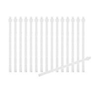 Lurrose 16 Pezzi Set Sanitari Bagno Pulsante Wc Bianco in Plastico Design Allungato e Facile Installazione per Riparazione Bagno Kit