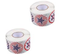 Lurrose 2 Di Adesivi Di Carta Per Il Voto - Etichette Adesive Circolari Autoadesive - Decorazioni Decorative Per Il Dell'indipendenza