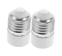 Lurrose 2 Pezzi Adattatore Lampada E27 a Mr16 Convertitore Attacco Lampadina per Presa di Luce Interna Design Salvaspazio e Leggero per Ufficio e Casa