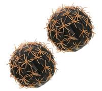 Lurrose 2 Pezzi Decorazione Facile allo a Installare e Resistente di Sbiadimento Forma Cactus Verde Schiuma per Auto Tetto e Varie Parti del Veicolo