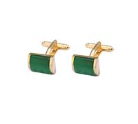 Lurrose 2 Pezzi Gemelli da Polso Uomo, Cufflinks per Uomo, in Rame Verde, Facili da Usare, per Anniversari e Occasioni Speciali