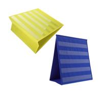 Lurrose 2 Pezzi Lavagna Tascabile Doppia Faccia Tavolo con Tasche Trasparenti Stand Triangolare Pieghevole per Aula Ufficio e Casa Organizer Interattivo per Carte e Calendari Educativi