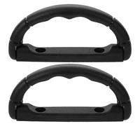 Lurrose 2 Pezzi Maniglia in Plastica Nera per Phon Toelettatura Cani, Resistente alla Deformazione, Compatibile Asciugatore per Cani in Bagno Bagnato