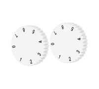 Lurrose 2 Pezzi Manopola Termostato per Frigorifero Bianco in Plastica Presa Confortevole e Termostato Integrato per Controllo Temperatura Freezer