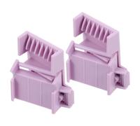 Lurrose 2 Pezzi Pettine Guida per Controllo della Lunghezza dei Capelli, Materiale Abs Resistente, Delicato Sul Cuoio Capelluto Sensibile, per Uso a Casa in Viaggio, Colore Porpora