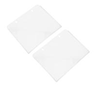 Lurrose 2 Pezzi Portadocumenti da Parete in Acrilico Bianco A4 Organizzatore di Brochure e Riviste per Ufficio Montaggio a Muro Robusto e Facile Manutenzione