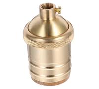 Lurrose 2 Pezzi Portalampada Retrò In Rame Portalampada Con Anello Per Lampadina Adattatore Per Presa Lampadina USB Chiave A Cricchetto Presa Cavo A Incandescenza Spina Catena Di Trazione