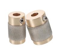 Lurrose 2 Pezzi Punta Diamantata in Ottone per Vetro, Ricambio Standard Oro | Riduzione delle Vibrazioni, Finitura Antiscivolo e Resistente All'usura, per Mosaici e Ceramica