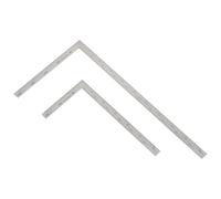 Lurrose 2 Pezzi Righello in Acciaio Inossidabile per Lavorazione del Legno e Disegno, Scala Chiara e Eccellente Durabilità, Design Semplice e Artigianato Raffinato, per Architettura
