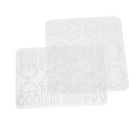 Lurrose 2 Pezzi Silicone Pendant Molds For Resin Casting Flexible Leaf Cloud Earring Necklace Moulds Durable Diy Jewelry Craft Tools For Handmade Gifts