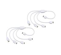 Lurrose 2 pezzi Splitter Connettore LED Pin per Strisce RGB Set con Spine Maschio Divisori per Collegamento senza Saldature Adatti Strisce Larghe