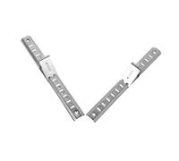 Lurrose 2 pezzi Supporti per Mensole Frigorifero in Acciaio da Barre di Sostegno per Ripiani Freezer e Facile Installazione e Fissaggio Affidabile