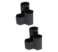 Lurrose 2 Pz Arredamento Del Tavolo Topper Da Scrivania Reggimensola Organizer Per Pennelli Da Trucco Staffe Per Mensole Organizzatore Di Penne Forniture Per Ufficio Metallo Alunno