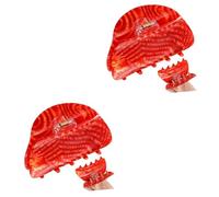 Lurrose 2 Pz Molletta Fermaglio Per Clip Per Mascelle Per Morsetto Per Artigli a Coda Di Cavallo Fermaglio Porta Coda Di Cavallo Varietà Corea Del Sud Foglio Di Acetato