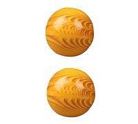 Lurrose 2 Pz Palla Della Salute Del Salice Marino Sfere Di Baoding in Resina Rilascio Della Palline Da Baoding Cinesi Sfera Di Rilassamento Sintesi Di Resina Naturale Cera D'api