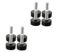 Lurrose 2 Set Ammortizzatore Con Piede in Gomma Tampone A Forma Di All'aperto Non Slip Gamba Supporto Livellatori Per Cunei Per Mobili Tavolo Nero Gomma Da Cancellare 4 Pezzi*2