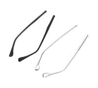 Lurrose 2 Set Bracci Sostitutivi Occhiali Trasparente con Supporto Naso Leggeri e Resistenti Kit Riparazione per Montature