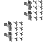 Lurrose 2 Set Ganci Per Ripiani Frigorifero Supporti Per Congelatore E Armadi Facili Da Installare E Resistenti Design Per Uso Versatile 10 Pezzi*2