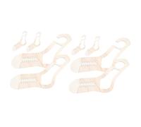 Lurrose 2 Set Modello di Maglia A Calzino Marcatori Bordo di Blocco all'Uncinetto Bloccante Portafilo Aghi Kit Bloccanti per Maglieria Modelli di Calze Tessute Fai da Te di Legno 2 Paia*2